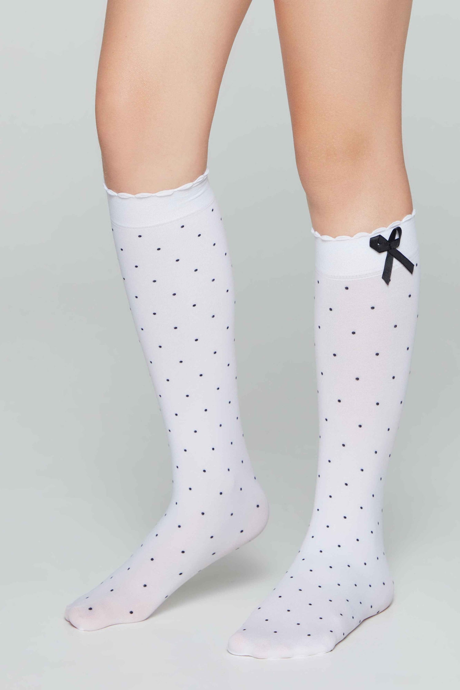 Conte Knee-Highs for girls Evie 50 Den - Decorative Bow