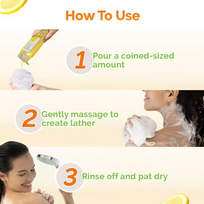 Mamaearth Vitamin C Moisturizing Body Wash with Vitamin C &amp; Refreshing Lemon For Skin Illumination