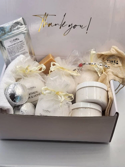 Spa Gift Box | Relaxation Spa Set | Unwind Spa Gift for Her | Self Care | Pamper Gift Best Friend Mom | Home Spa Day | Anniversary Gift Box by Spa Pure