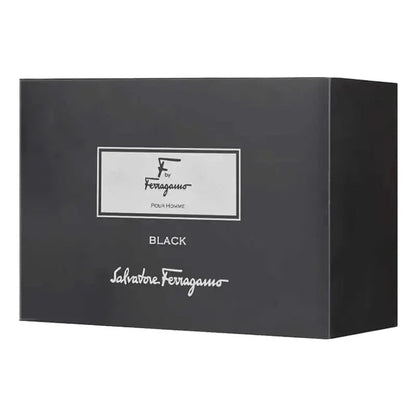 F Black By Salvatore Ferragamo For Men (3pc Gift Set) by perfumesandrea