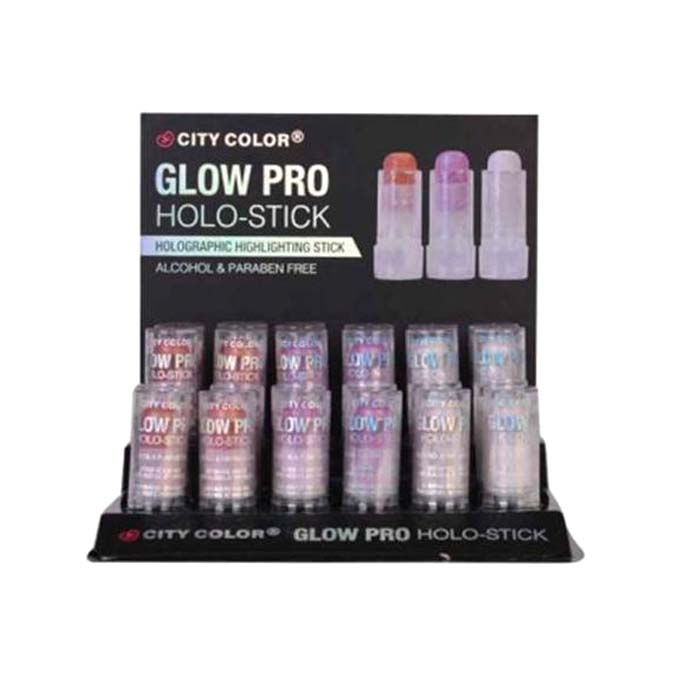 CITY COLOR Glow Pro Holo-Stick Display Set, 24 pieces - DestGlow