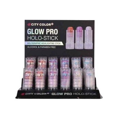 CITY COLOR Glow Pro Holo-Stick Display Set, 24 pieces - DestGlow