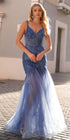 Nox Anabel F1467 Long Sweetheart Sleeveless Tulle Mermaid Gown by DiscountDressShop