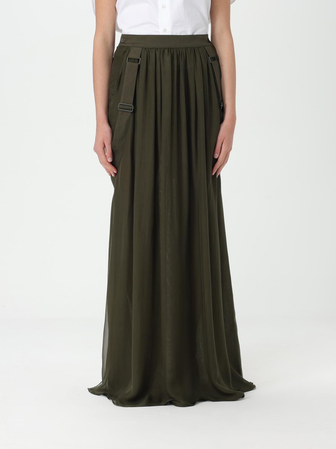 Max Mara Skirt Woman Kaki by Luosophy
