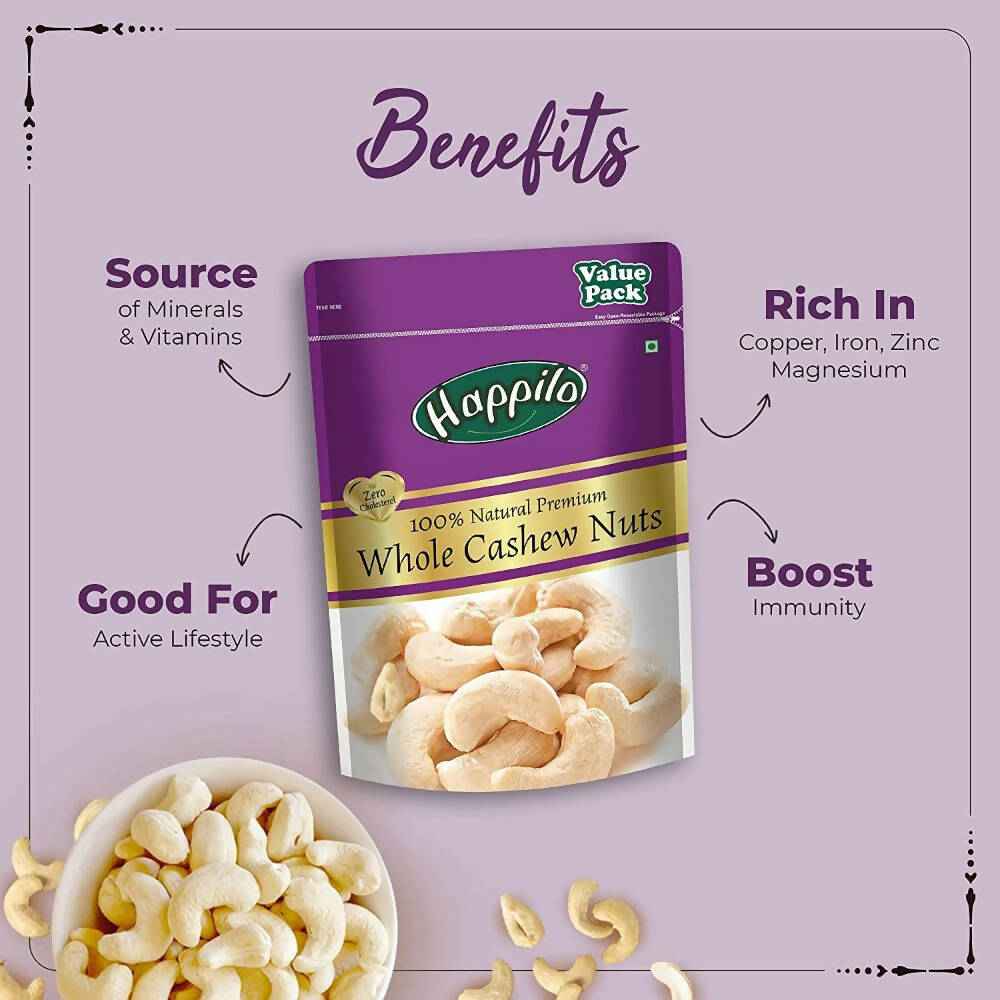 Happilo Premium Super Value Combo (Californian Almonds, Whole Cashews, Pistachios, Seedless Green Raisins)