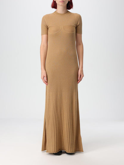 Max Mara Dress Woman Beige by Luosophy