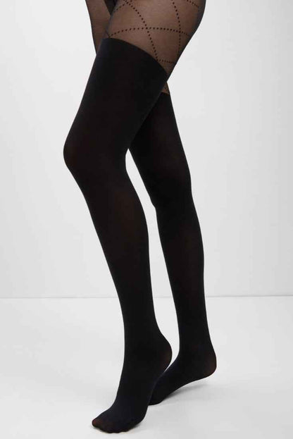 Fantasy Tights Conte Fabia - Stockings Imitation and Lacing