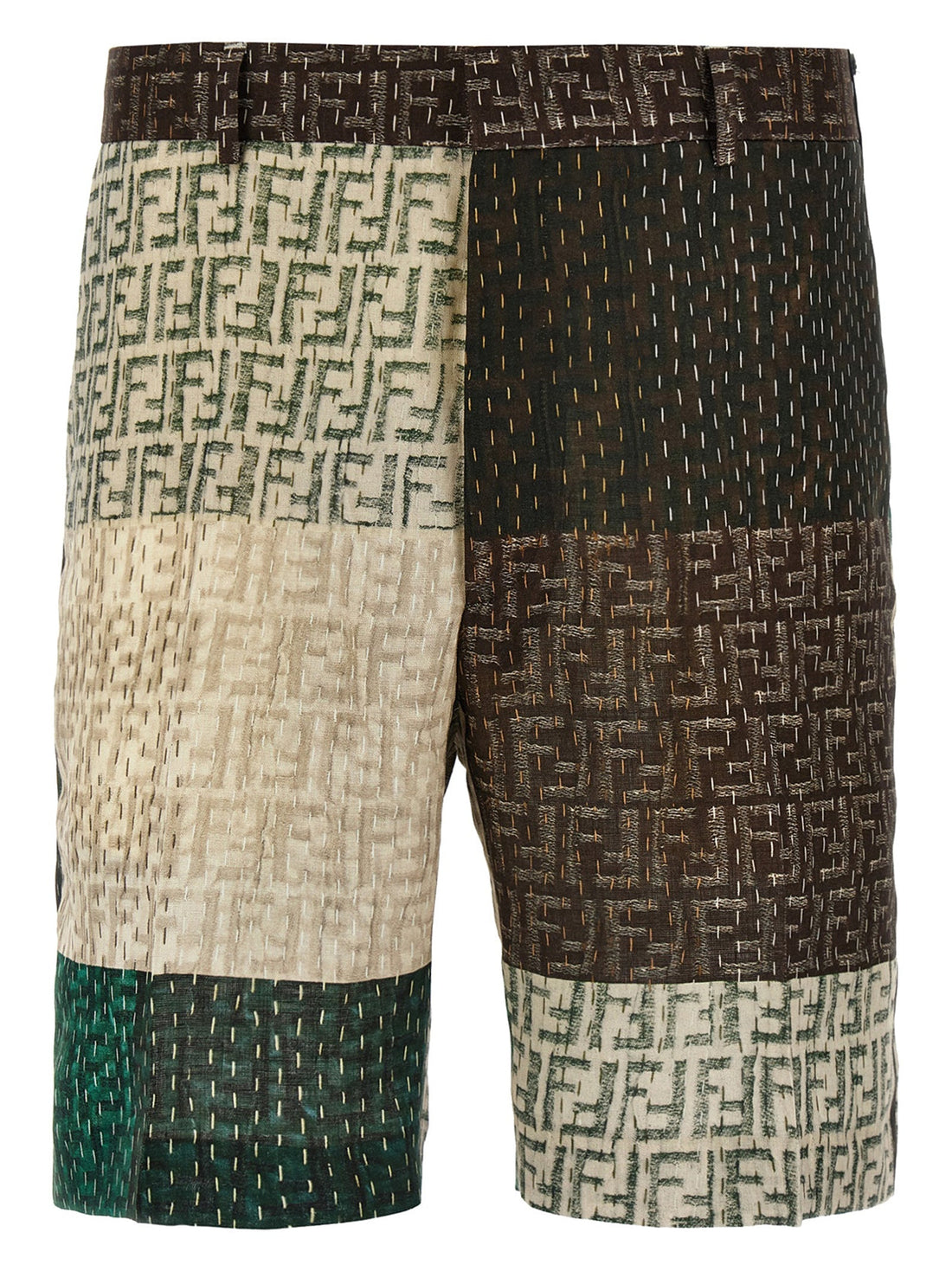Fendi Men Patchwork Bermuda Shorts by Luosophy