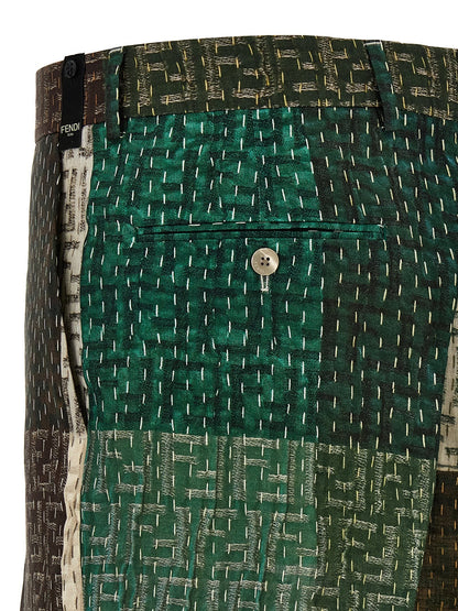 Fendi Men Patchwork Bermuda Shorts by Luosophy