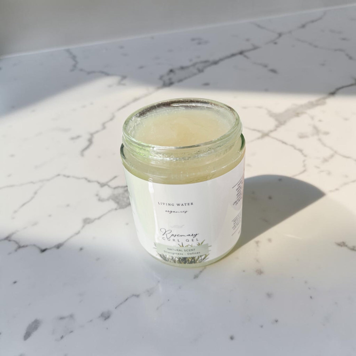 Rosemary Curl Gel (Medium to Strong Hold) by Living Water Organics