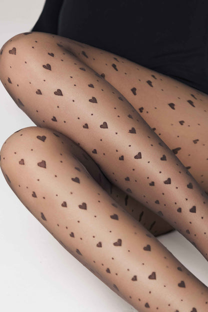 Fantasy Tights Conte Feeling - Hearts and Dots