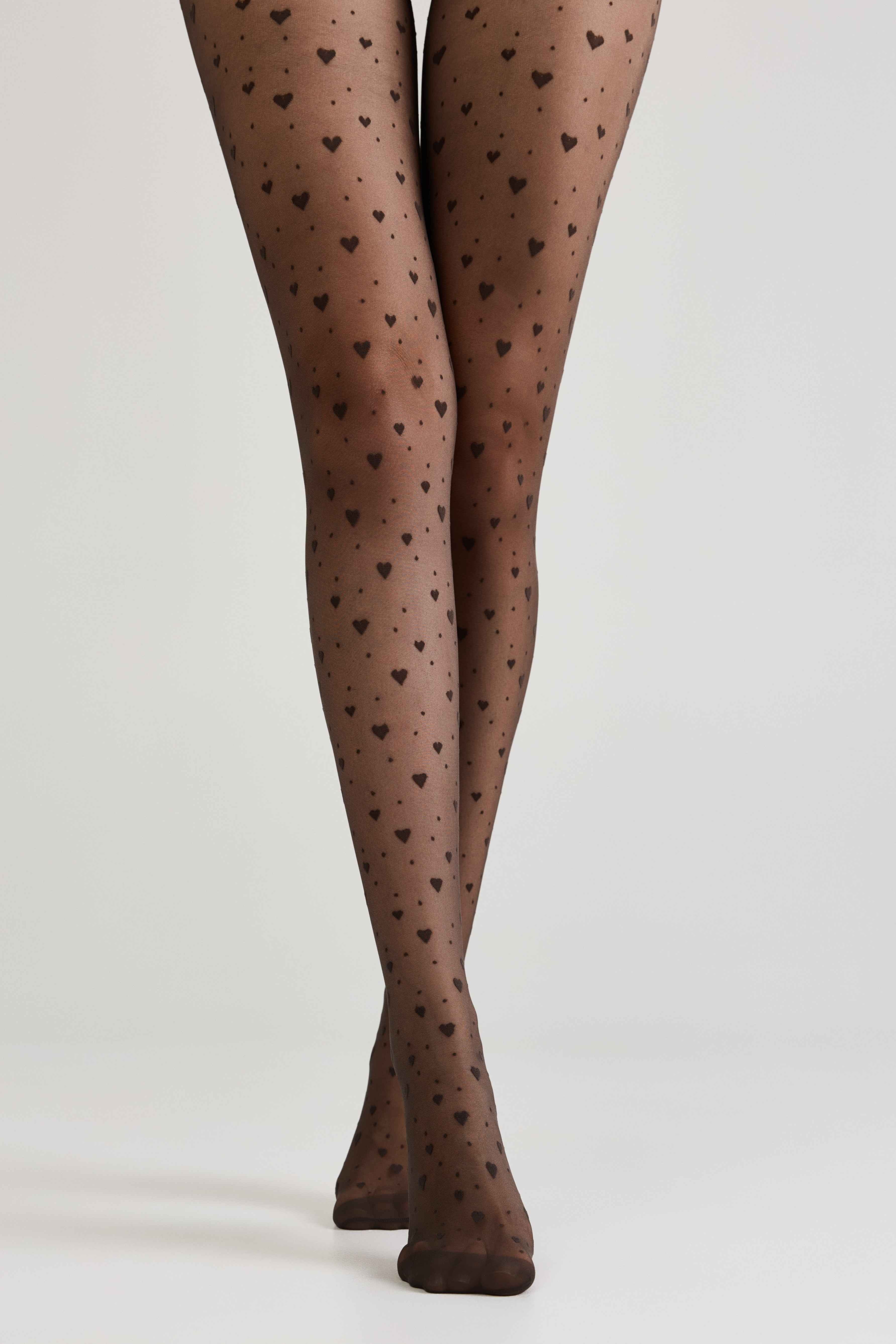 Fantasy Tights Conte Feeling - Hearts and Dots