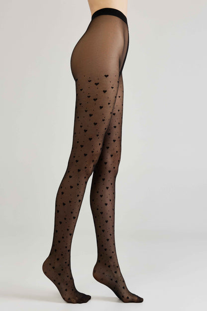 Fantasy Tights Conte Feeling - Hearts and Dots