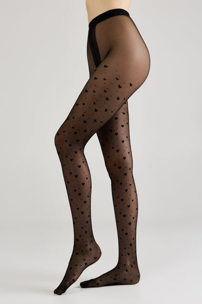 Fantasy Tights Conte Feeling - Hearts and Dots
