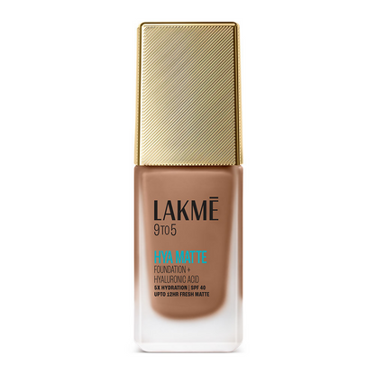 Lakme 9to5 Hya Matte Foundation + Hyaluronic Acid - Cool Cocoa