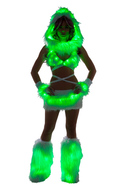 GlowFur Illuminated Light-Up Wrap Top by Rave Fix
