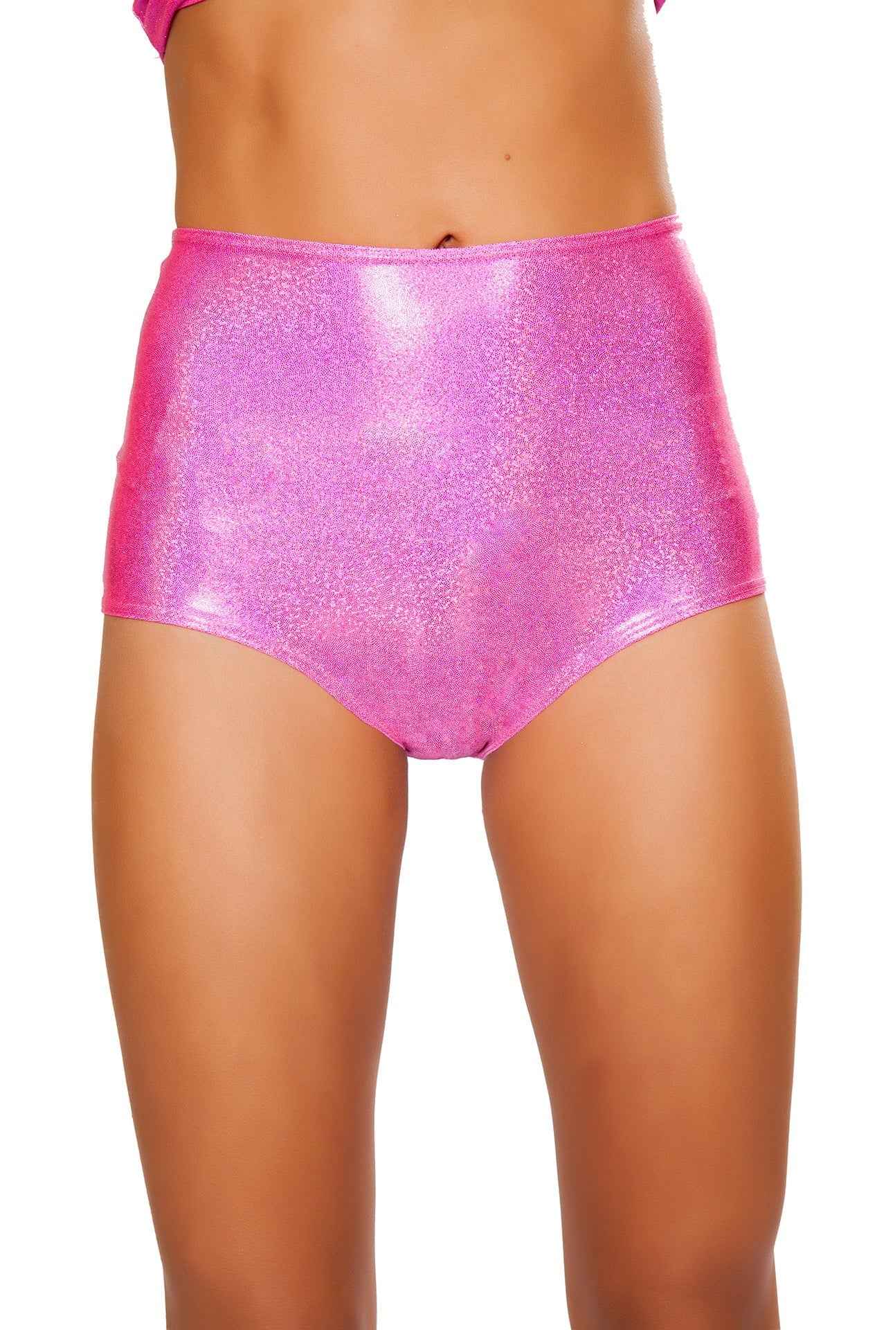 ElectroBurst High-Waist Shorts