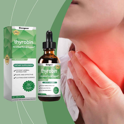 Thyrobin Advanced Thyroid Support – Herbal &amp; Ancient Extraction | 59ml / 2 fl oz Liquid Dietary Supplement (48 Servings)