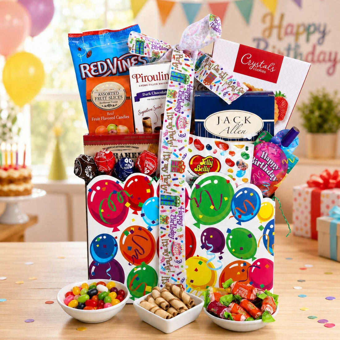 Let’s Celebrate! Birthday Treats Gift Basket  DestGlow