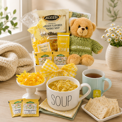 Hugs &amp; Well Wishes Gift Basket by Alder Creek Gift Baskets
