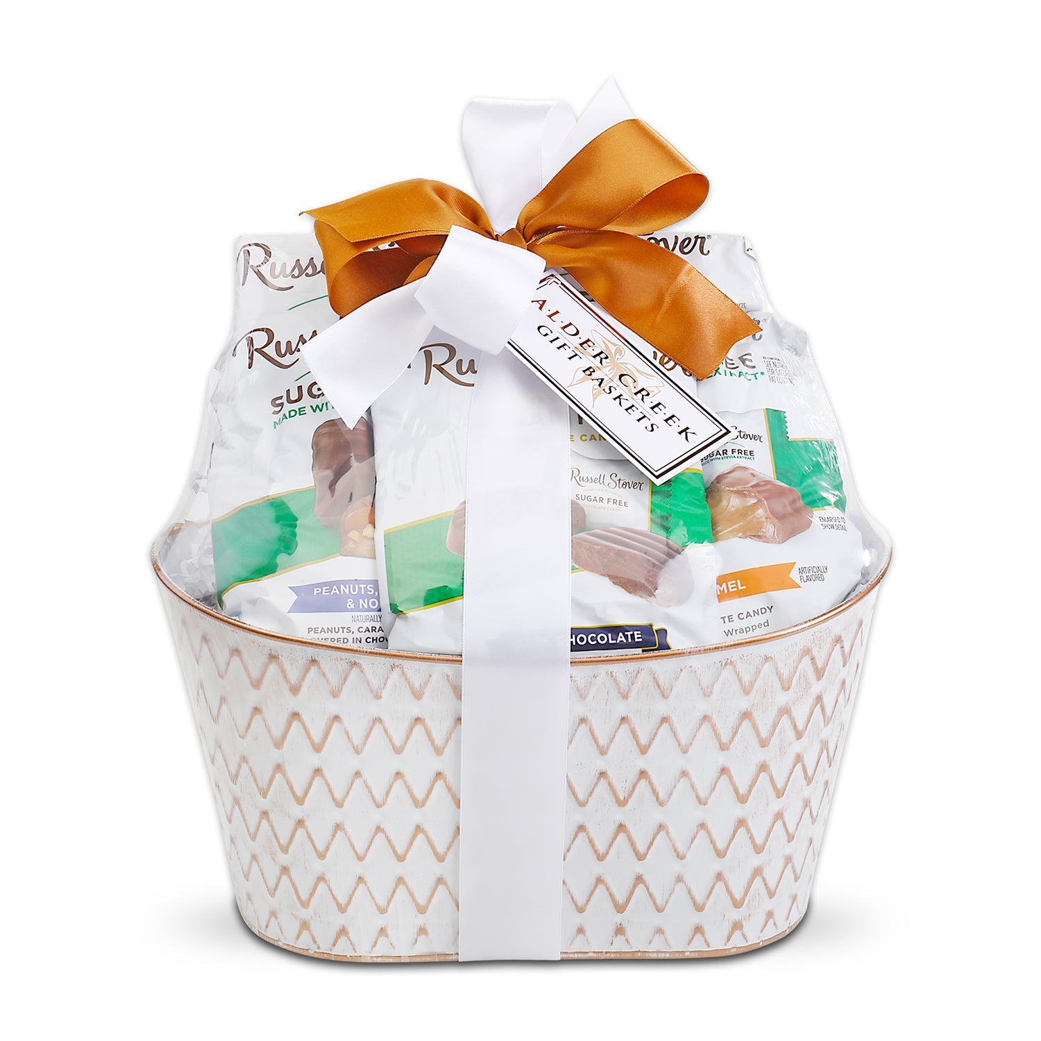 Russell Stover Sugar Free Chocolate Gift Basket by Alder Creek Gift Baskets