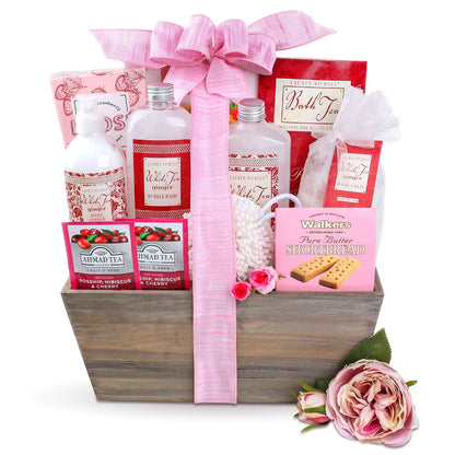 Tea &amp; Tranquility Spa Gift Basket by Alder Creek Gift Baskets