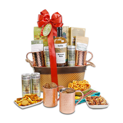 Moscow Mule Gift Basket by Alder Creek Gift Baskets