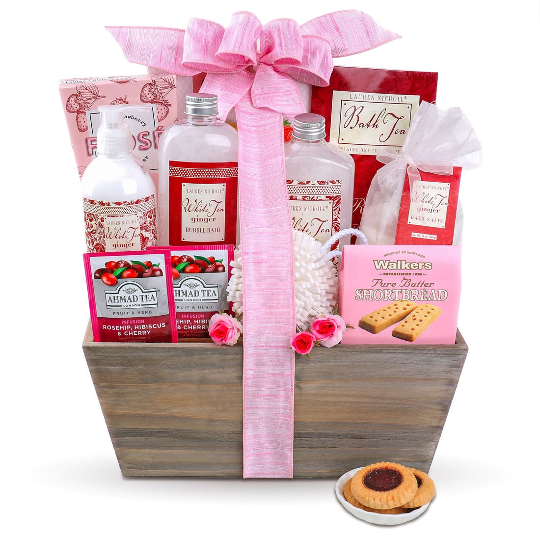 Tea &amp; Tranquility Spa Gift Basket by Alder Creek Gift Baskets