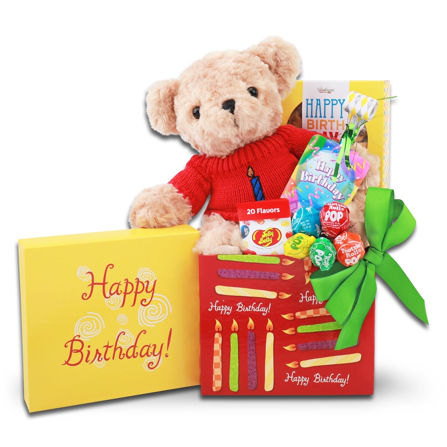 Happy Birthday Celebrations Bear Gift Box by Alder Creek Gift Baskets