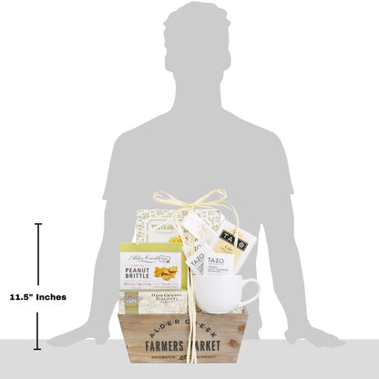 Serenity Tea Crate Gift Basket by Alder Creek Gift Baskets