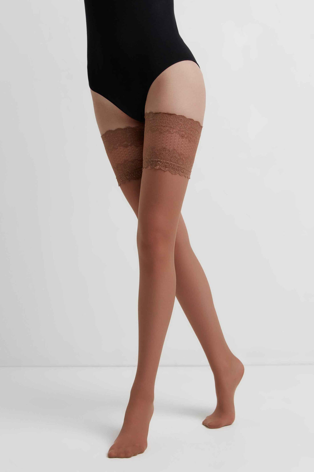 Fantasy Stockings Conte Flame - Silicone Lace Top