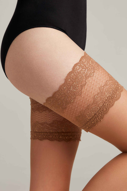 Fantasy Stockings Conte Flame - Silicone Lace Top