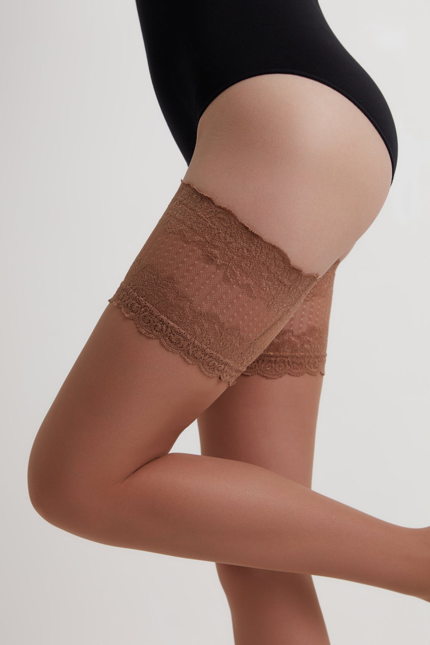 Fantasy Stockings Conte Flame - Silicone Lace Top by TheRanok.com