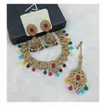 Joban Fashion Multi Stone Work Necklace Set