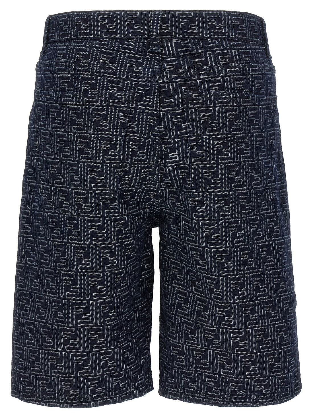 Fendi Men Bermuda Jeans Jacquard Ff by Luosophy