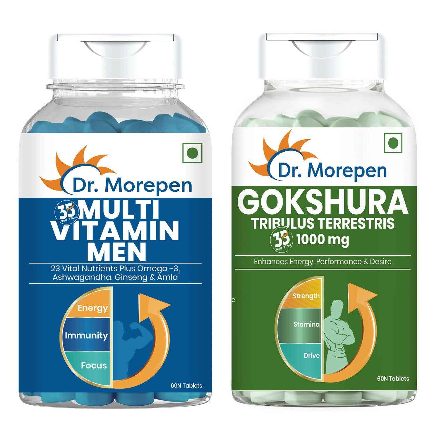 Dr. Morepen Gokshura &amp; Multivitamin Men Tablets Combo