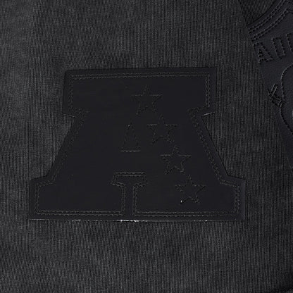 Pro Standard Raiders All-Over Logo Tee - Washed Black by Denim Exchange