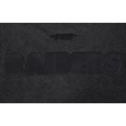 Pro Standard Raiders All-Over Logo Tee - Washed Black by Denim Exchange
