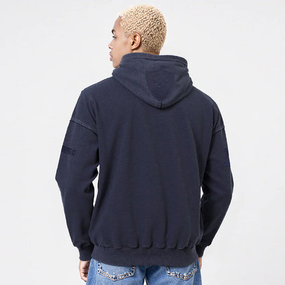 Pro Standard Raiders Washed Enzyme Drop Shoulder Hoodie - Navy by Denim Exchange