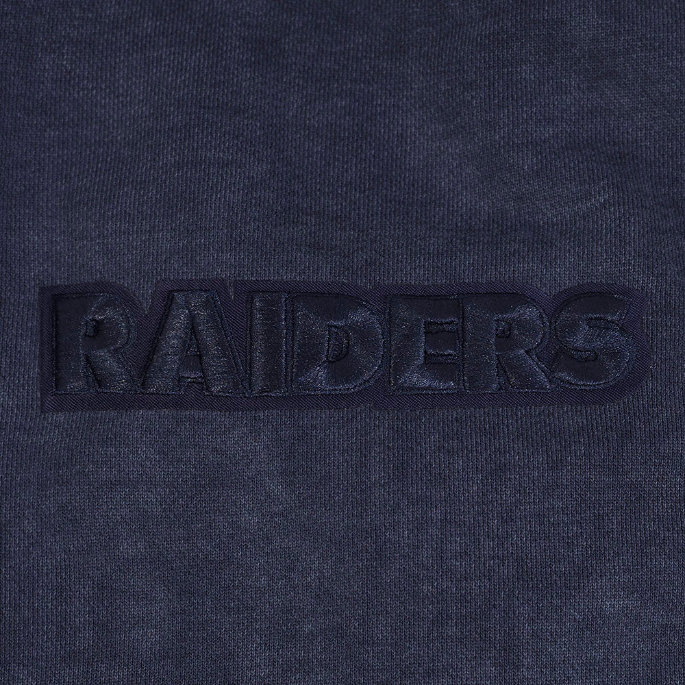 Pro Standard Raiders Washed Enzyme Drop Shoulder Hoodie - Navy by Denim Exchange