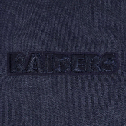 Pro Standard Raiders Washed Enzyme Drop Shoulder Hoodie - Navy by Denim Exchange