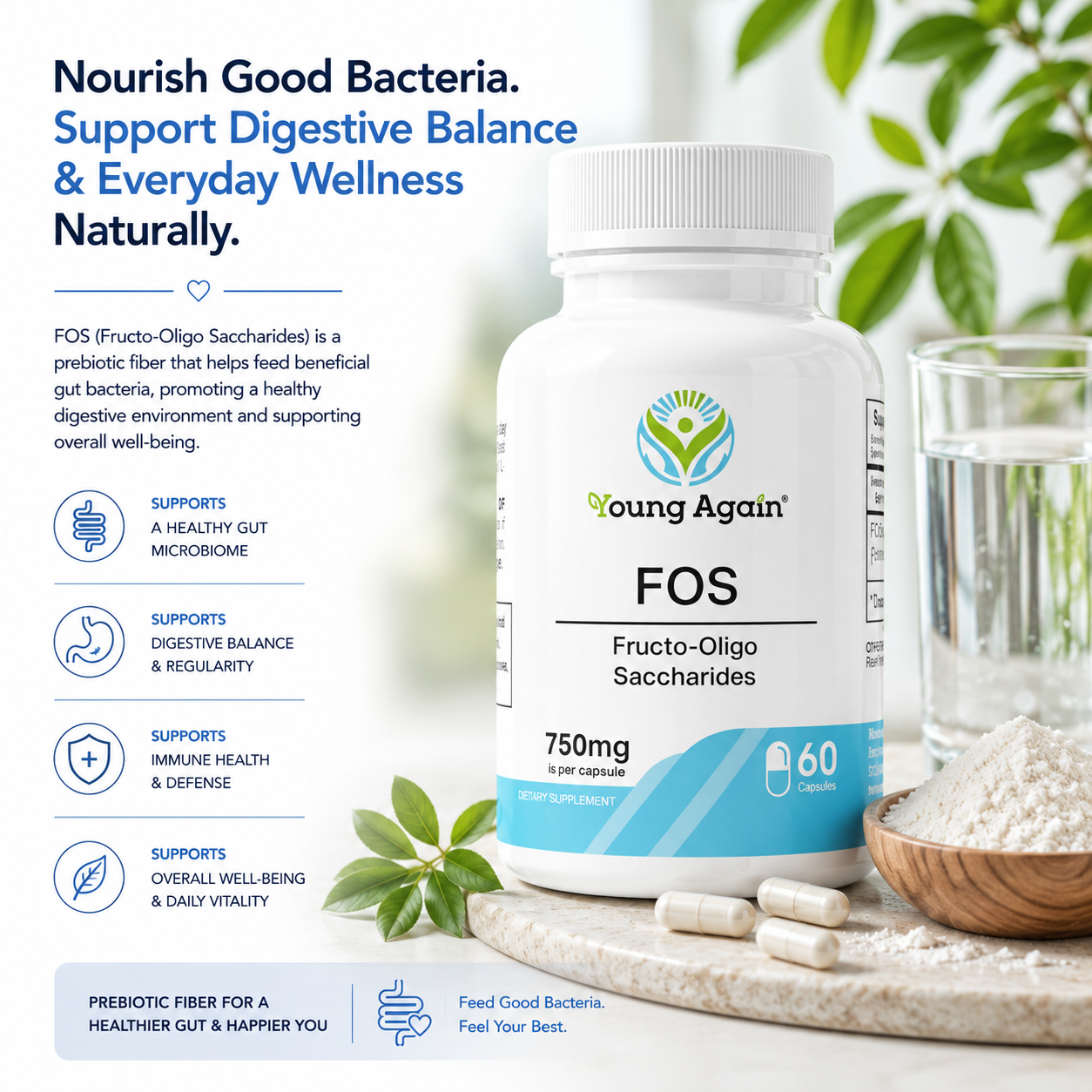 FOS - Digestive Health Booster by Young Again