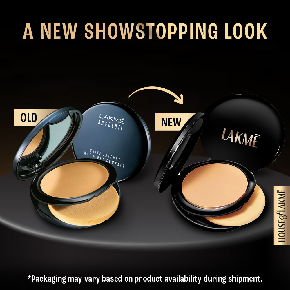 Lakme Unreal Dual Cover Pressed Powder - 03 Golden Sand