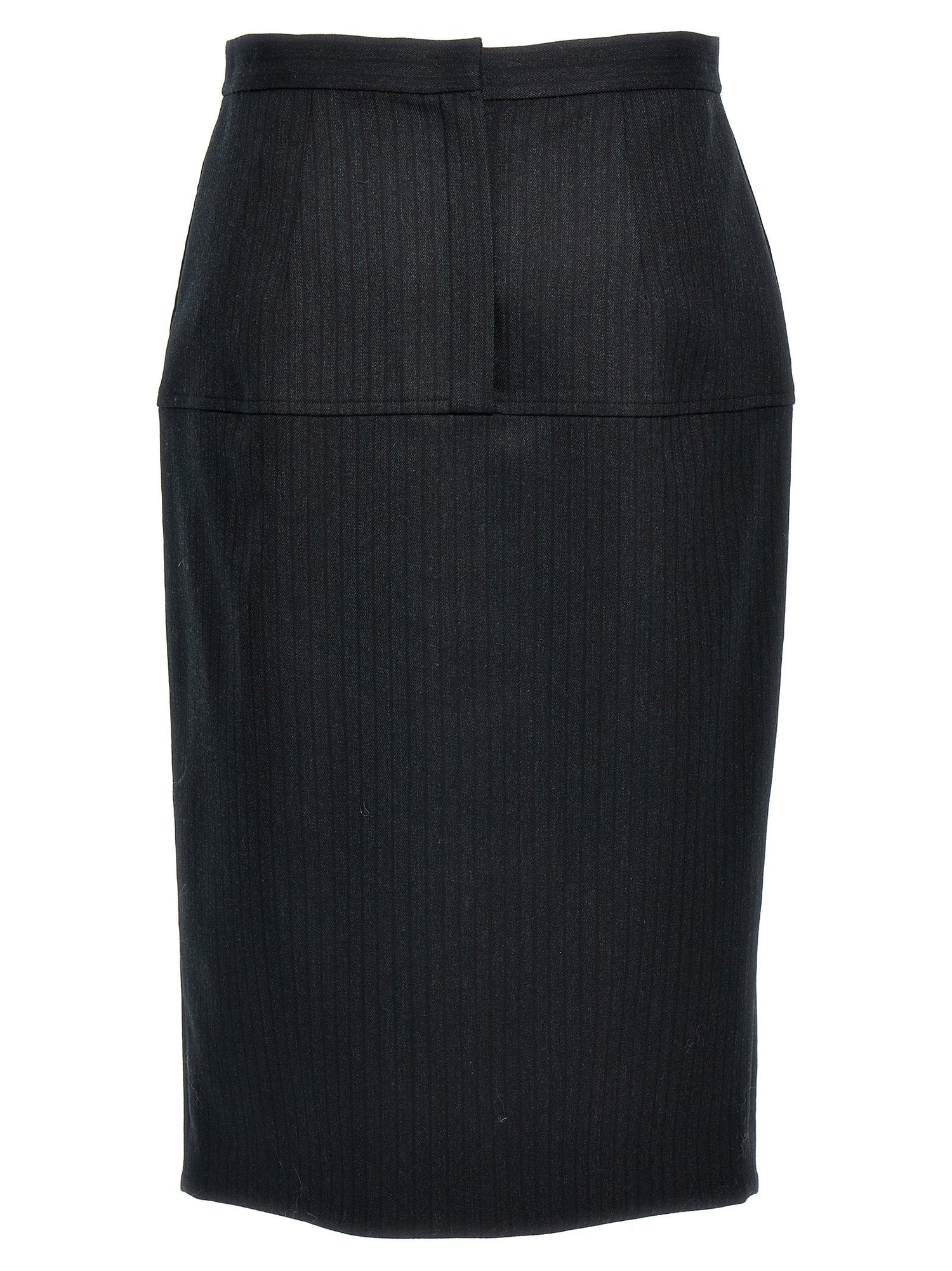 Fendi Women Pinstriped Wool Skirt by Luosophy