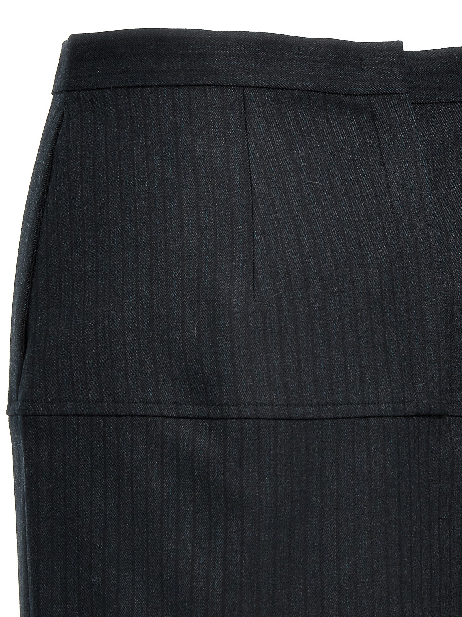 Fendi Women Pinstriped Wool Skirt by Luosophy