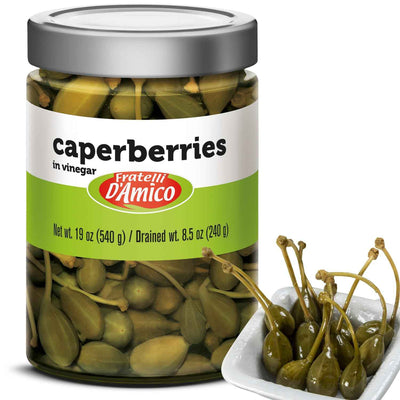 Fratelli D'Amico, Caperberries in vinegar 19oz (540g)
