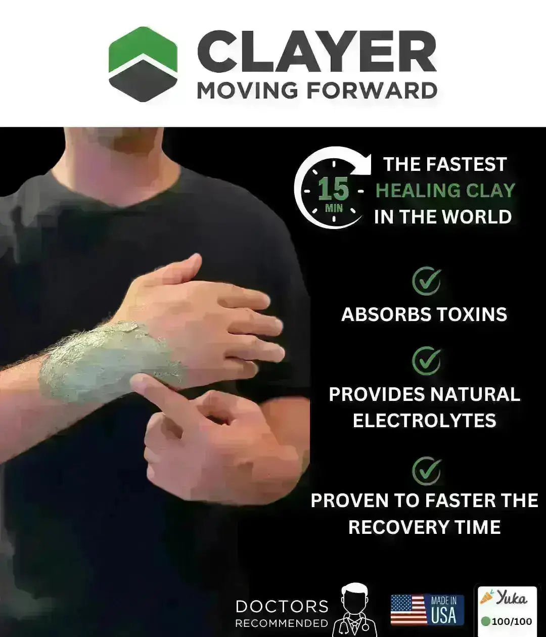 CLAYER RECOVERY - Medicinal Clay by CLAYER