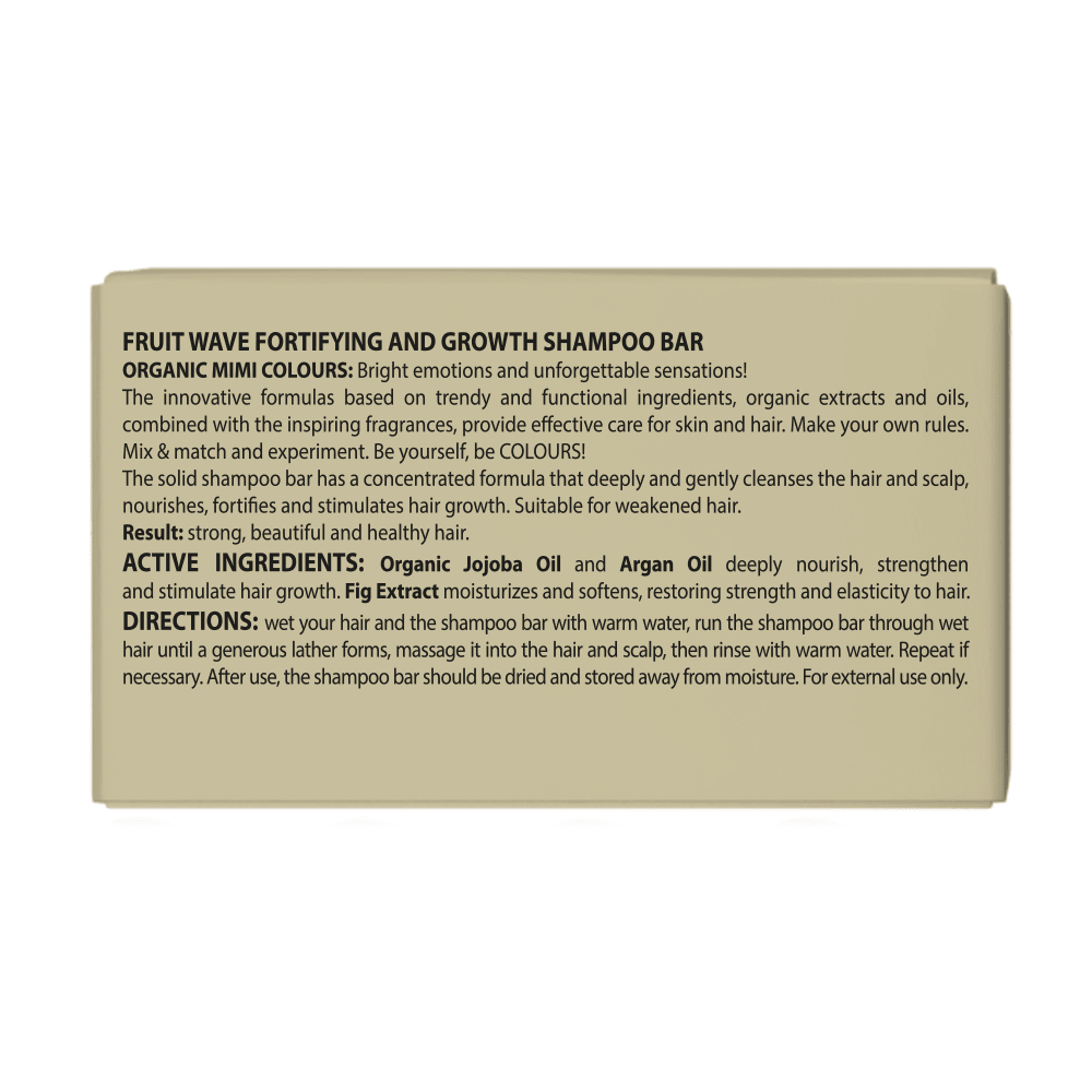 ORGANIC MIMI, FRUIT WAVE FORTIFYING AND GROWTH SHAMPOO BAR, 50 g by Damask Rose