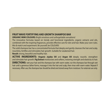 ORGANIC MIMI, FRUIT WAVE FORTIFYING AND GROWTH SHAMPOO BAR, 50 g by Damask Rose
