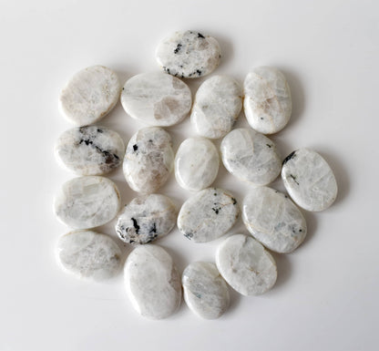 Rainbow Moonstone Worry Stones (Compassion and Psychic Abilities).  DestGlow